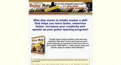 Desktop Screenshot of guitarnotemastery.com